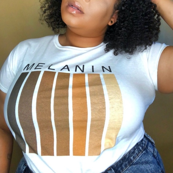 Gildan | MELANIN Crew Neck Short Sleeve Shirt Top - Picture 8 of 8